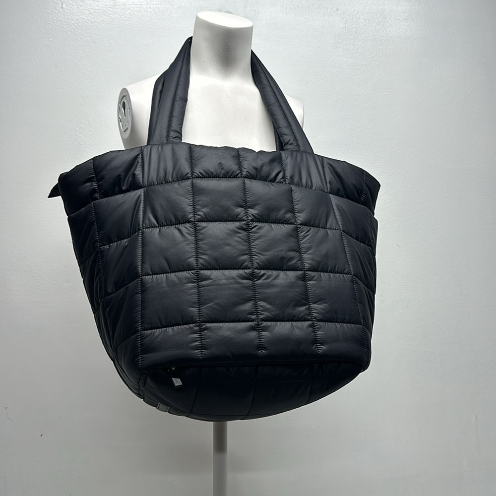 Lululemon Athletica Black Quilted Tote Bag